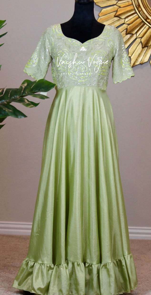 Pastel Green Dress