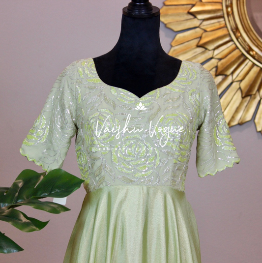 Pastel Green Dress