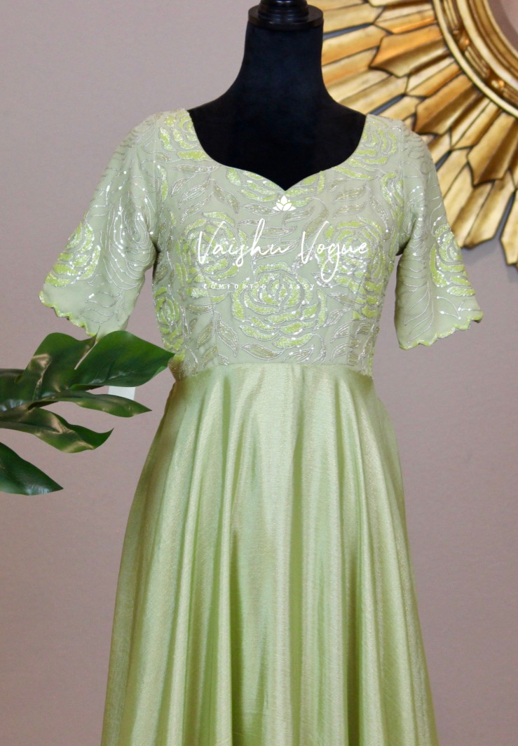 Pastel Green Dress